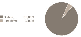 Grafische Darstellung der Allokation nach Anlageklassen
