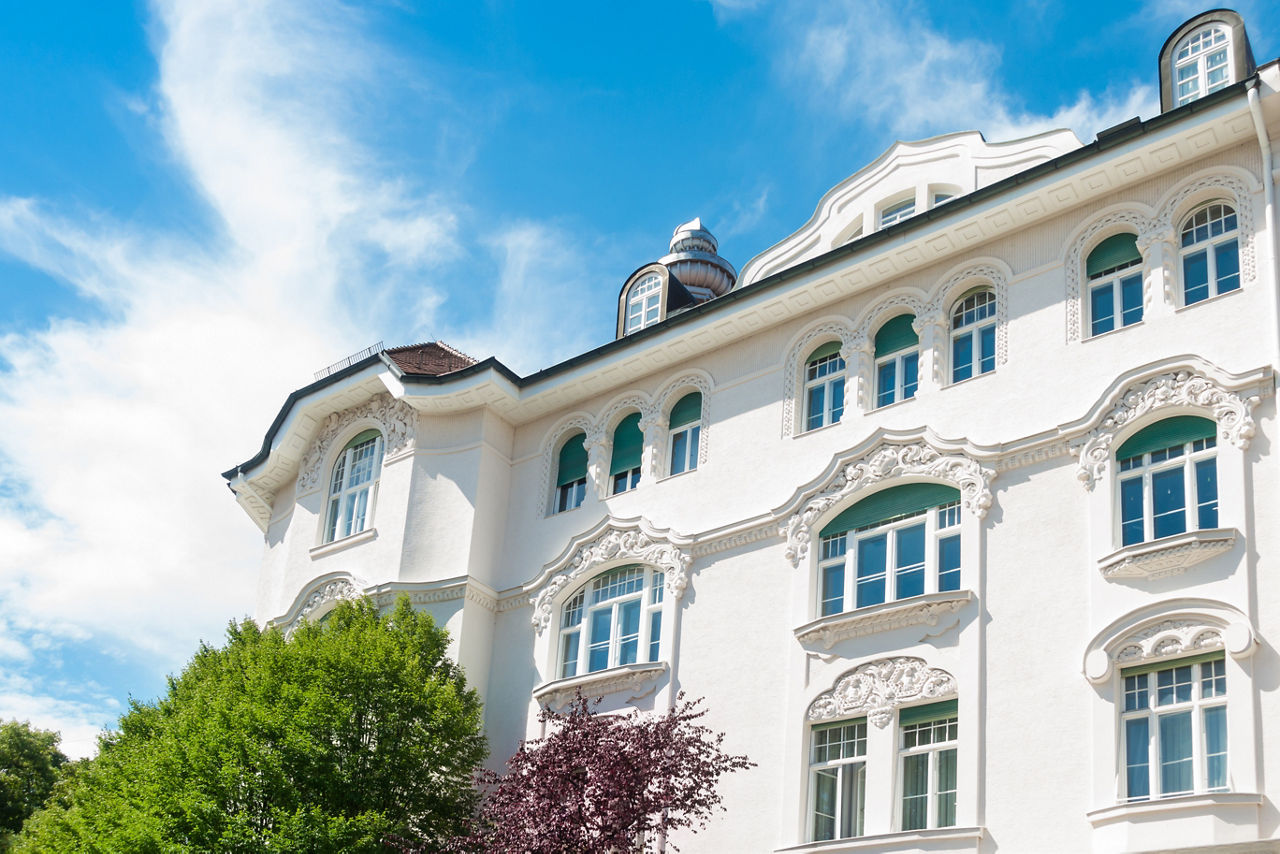 Fassade eines Hauses - Altbau