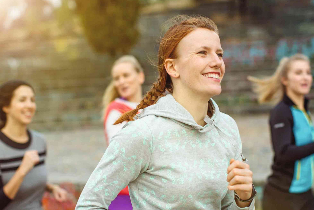 Frauen beim joggen