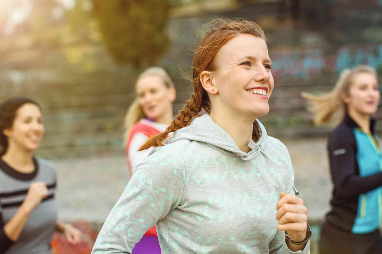 Frauen beim joggen