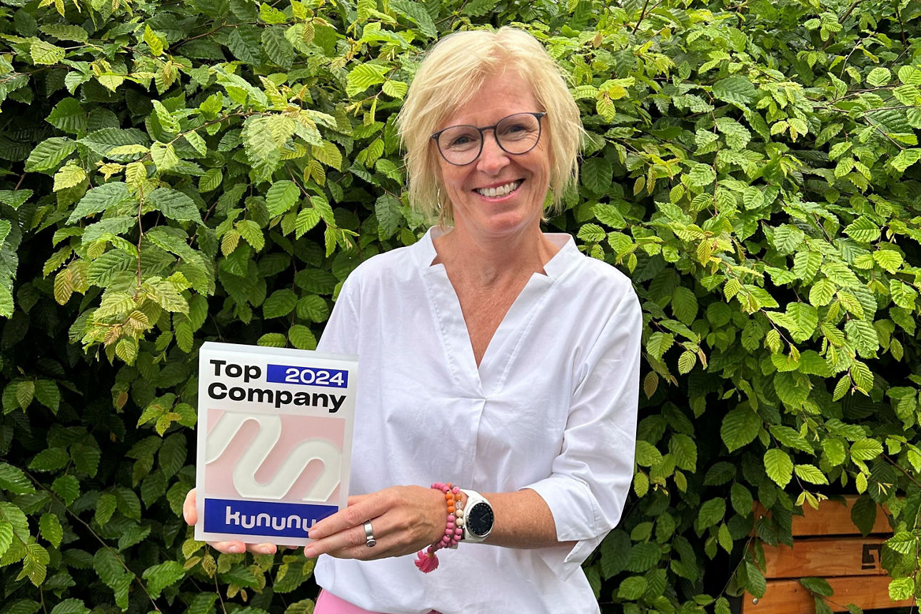 Anja mit dem Top Company Award 2024