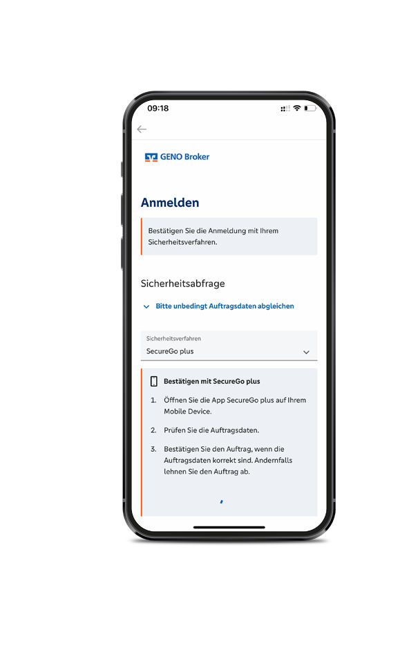 7. Anmeldung mit TAN