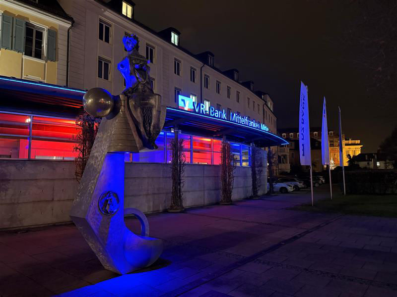 Hauptstelle Ansbach am Illuminationstag 