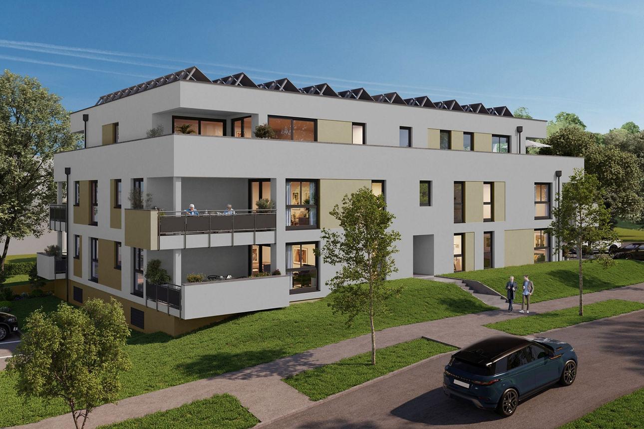Visualisierung des neuen Wohnkomplxes in Bad Wimpfen