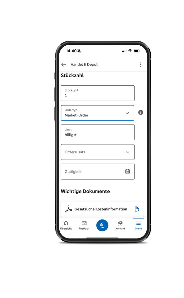 Screenshot von Depots werden hinzugefügt