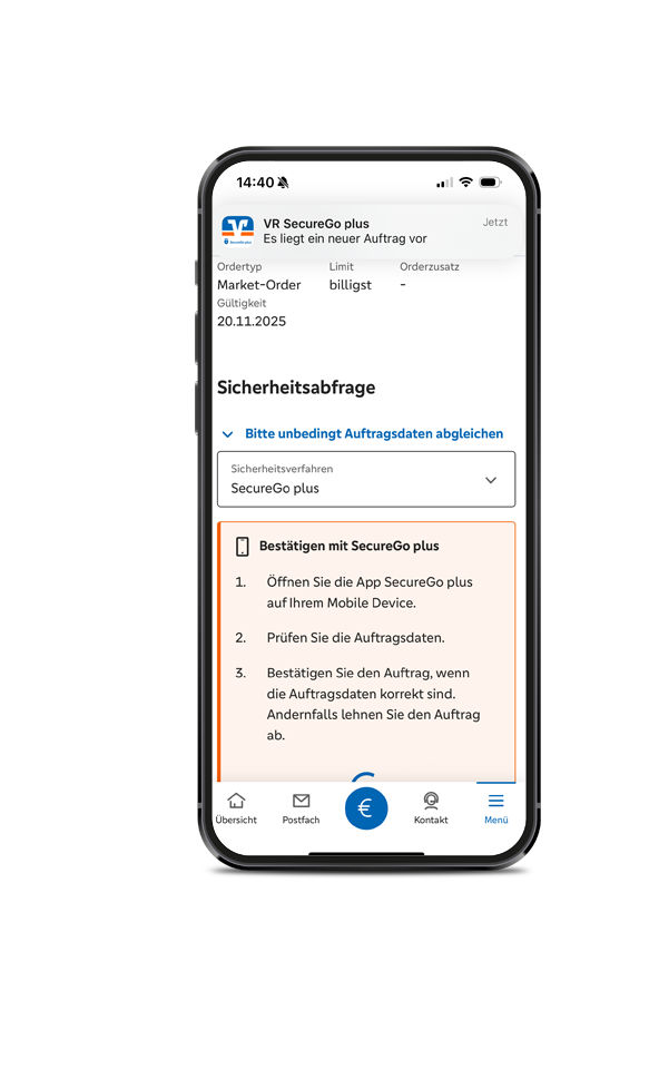 Screenshot von Depotansicht