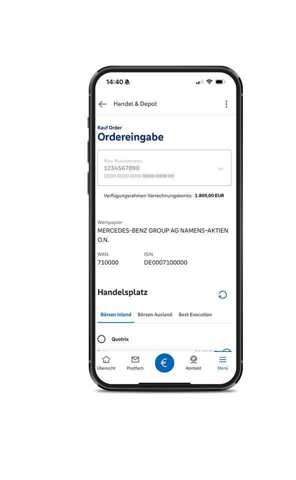 Screenshot von SecureGo