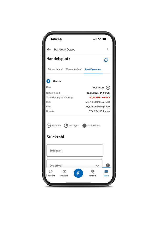 Screenshot von Depots werden hinzugefügt