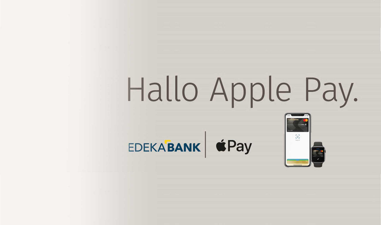 Apple Pay - Smartphone, Apple Watch, Edekabank Logo