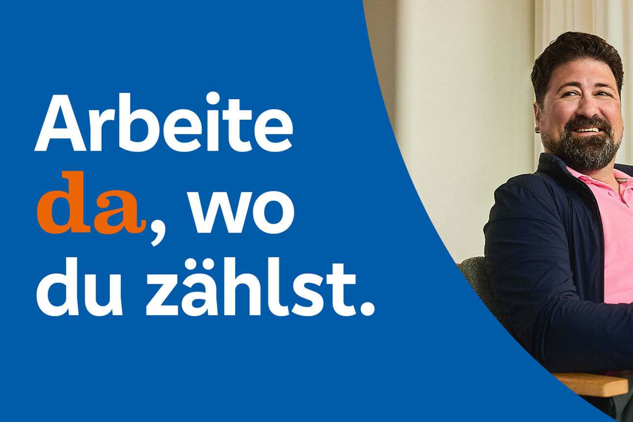 Arbeite da, wo du zählst.