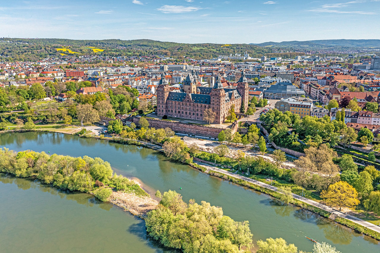 Panorama-Blick über Aschaffenburg