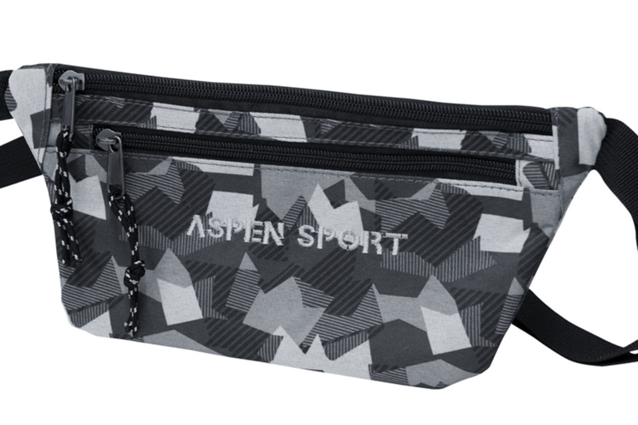 Bauchtasche mit grauem Muster