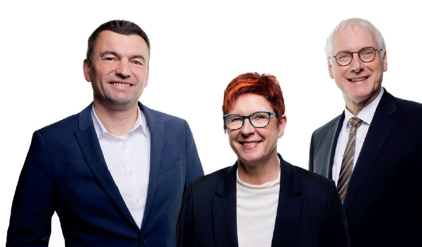 Thilo Mundinger, Marion Mohn und Albrecht Lang