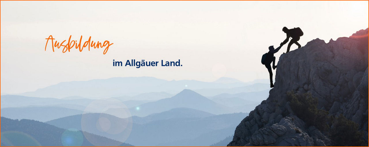 Bergsteiger auf einem Berg
