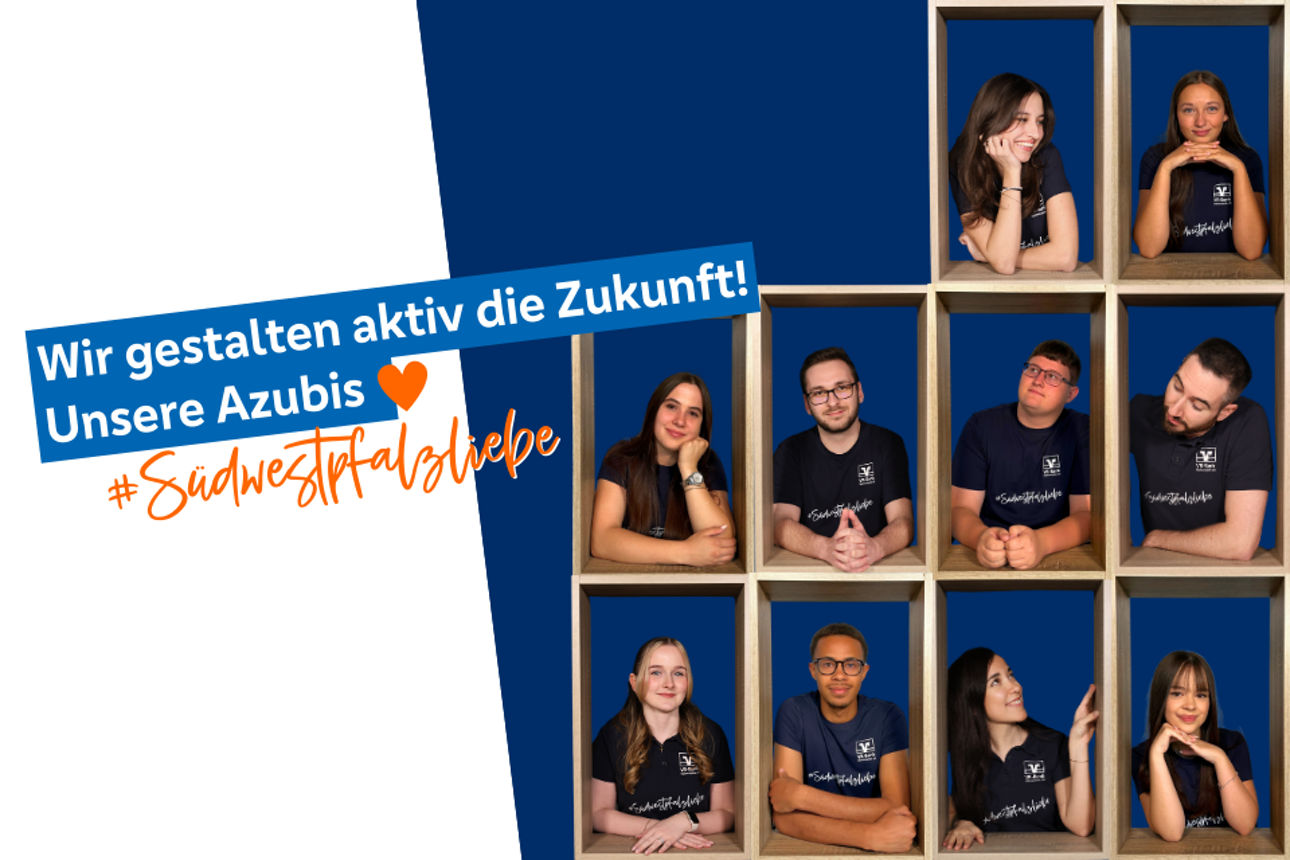 Collage mit Bildern unserer Azubis