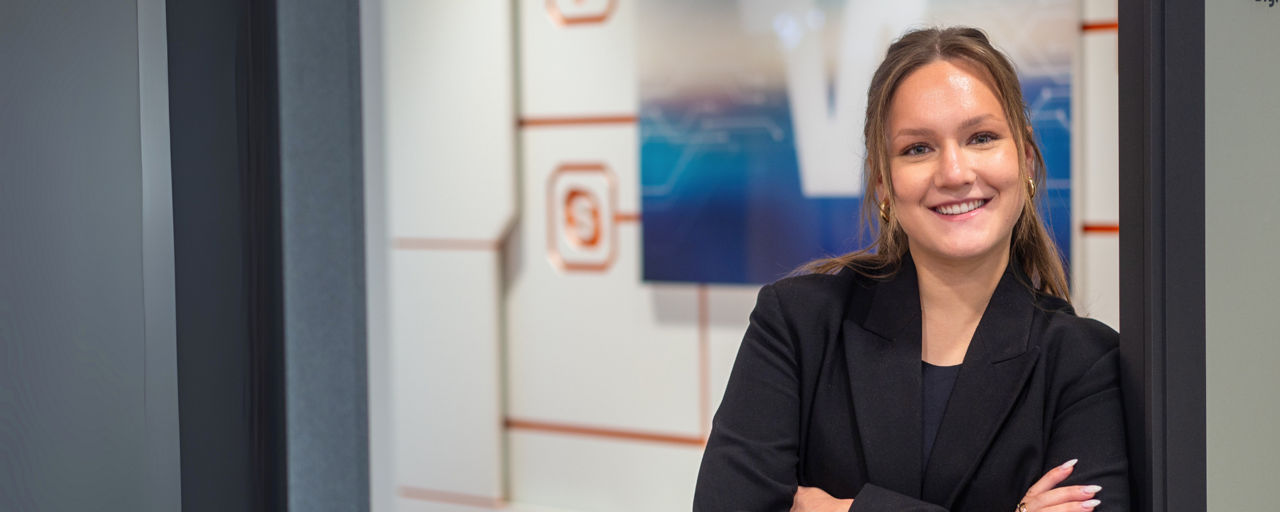 Auszubildene Bankkauffrau Sophie Solomachin