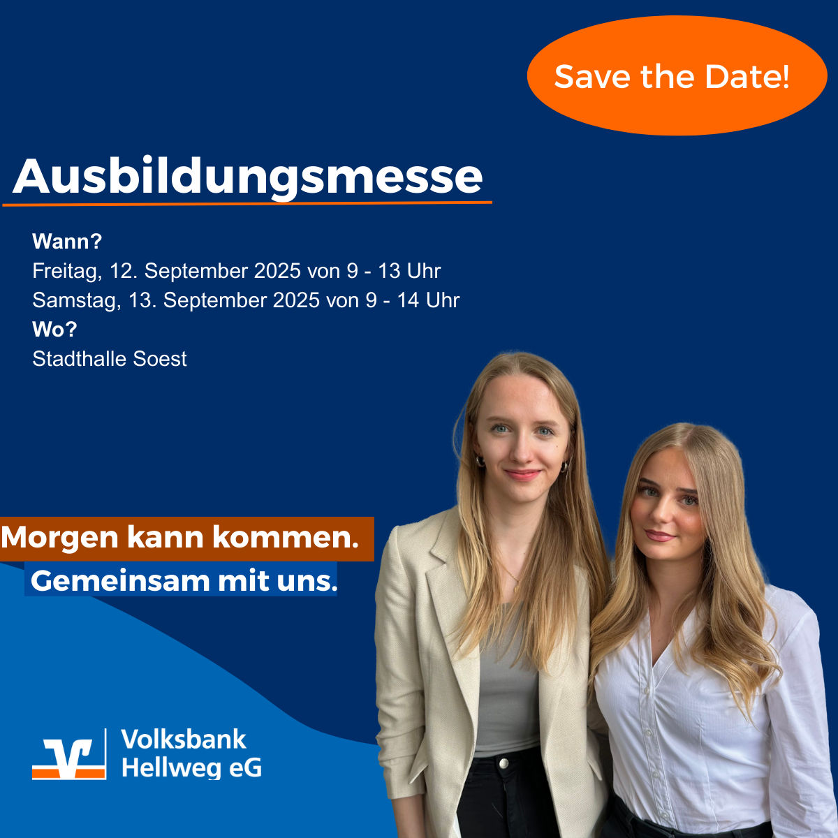 Daten zur Ausbildungsmesse. Informationen befinden sich auch auf der Homepageseite.