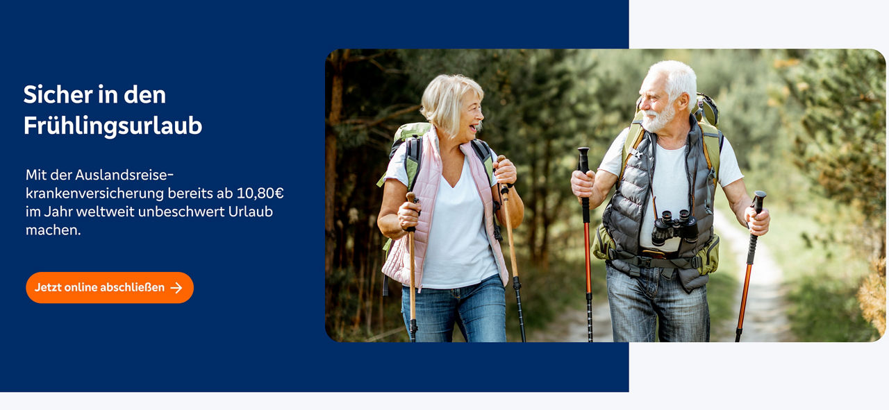 Sicher in den Frühlingsurlaub mit der Auslandsreisekrankenversicherung