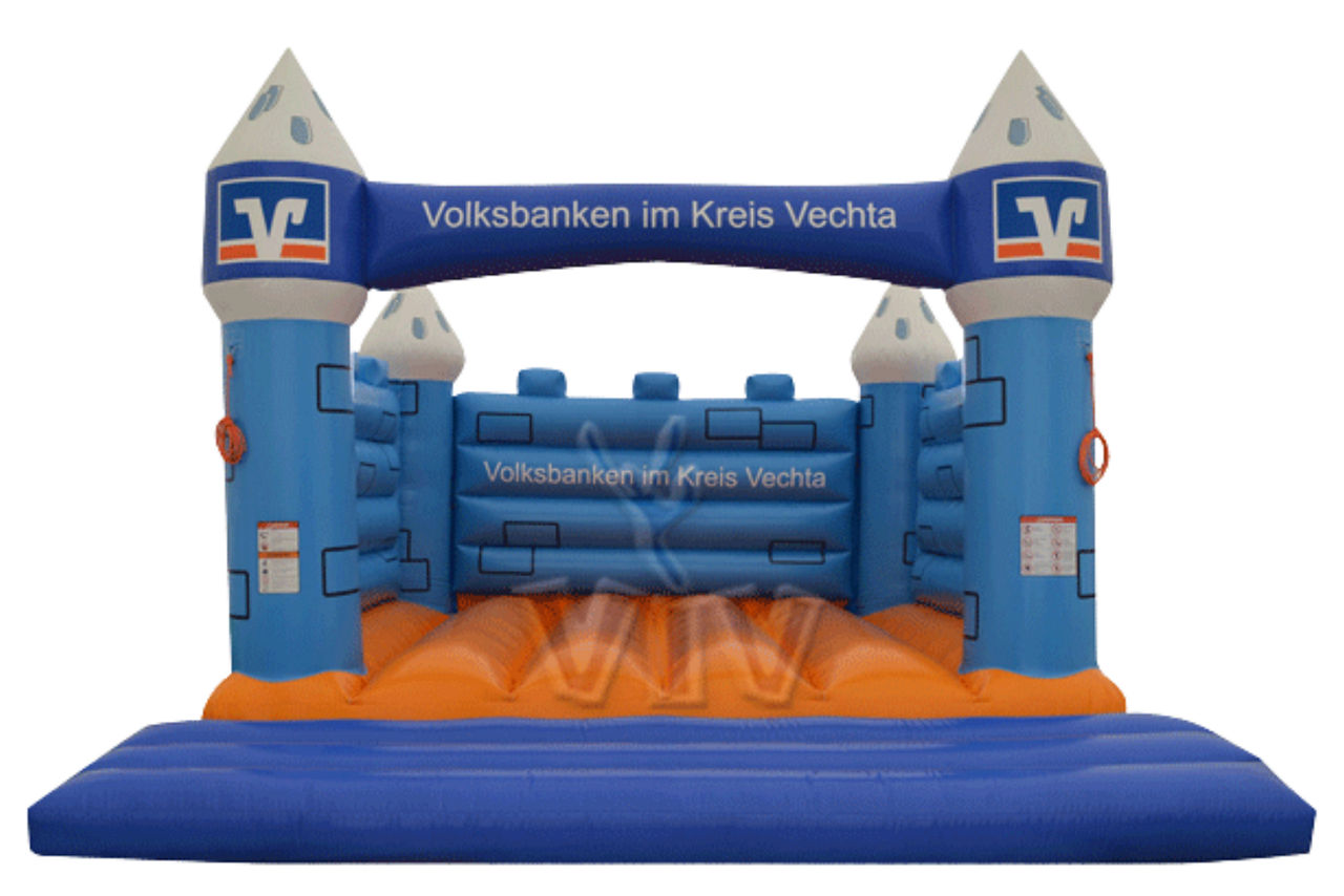 Hüpfburg der Volksbanken im Kreis Vechta