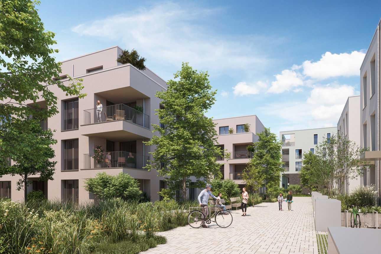 Aussenansicht Grüne Mitte Brühl