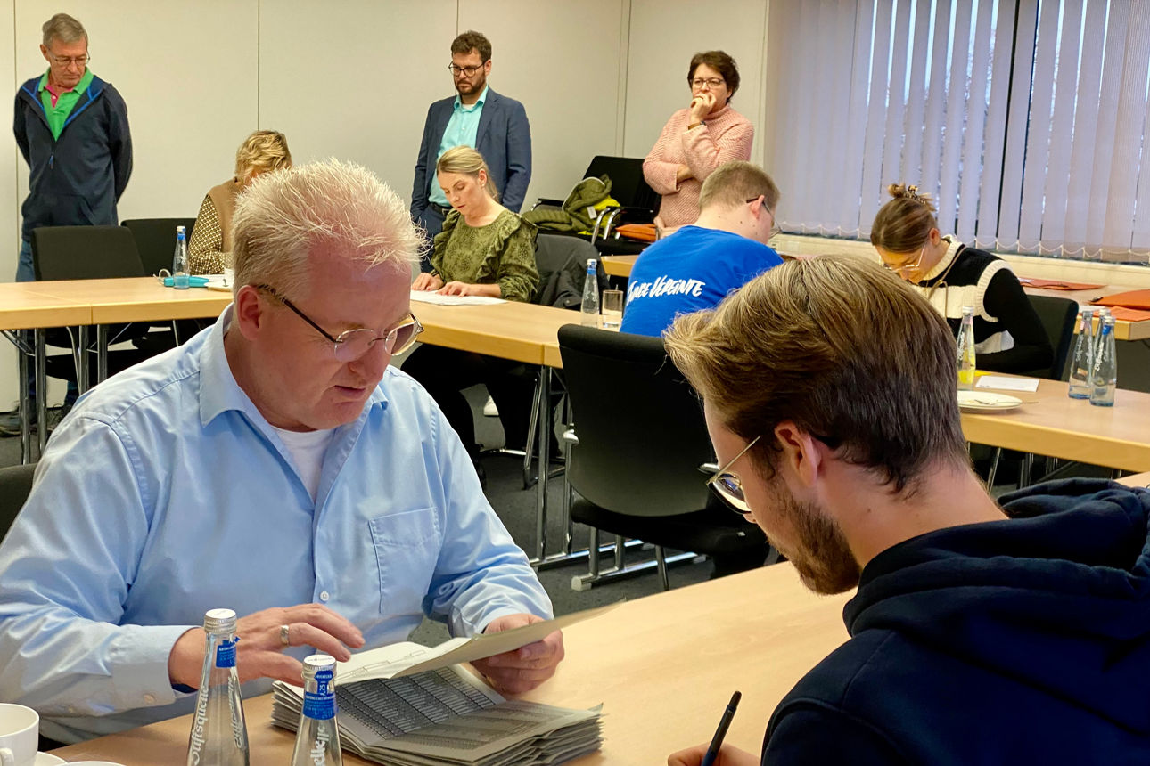 Vertreterversammlung Auszählung Stimmen