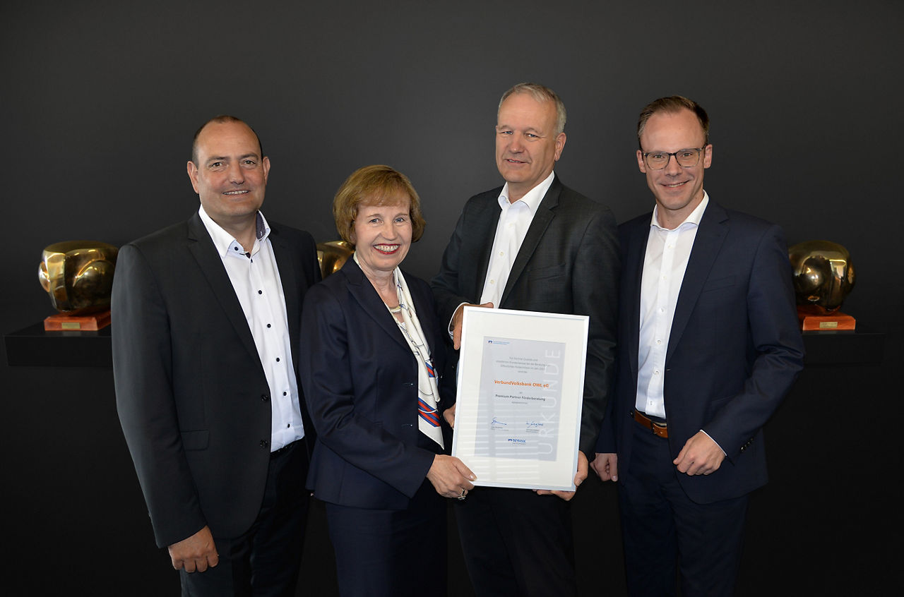 Auszeichnung der DZ BANK für Fördermittelberatung