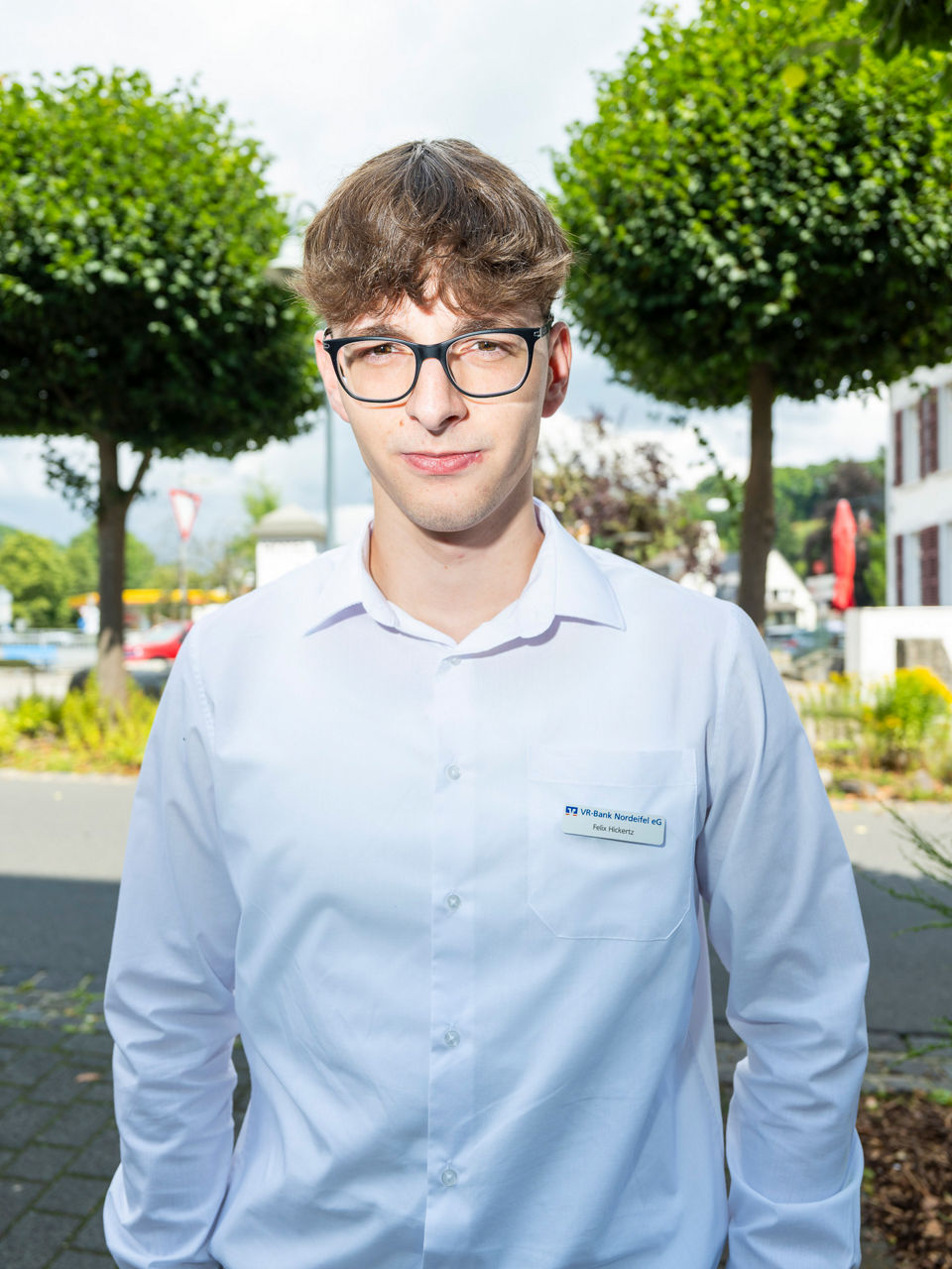 Azubi Felix Hickertz zu sehen