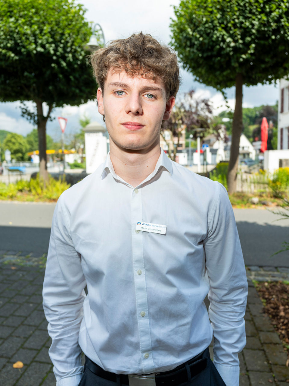 Azubi Martin Schnorrenberg zu sehen