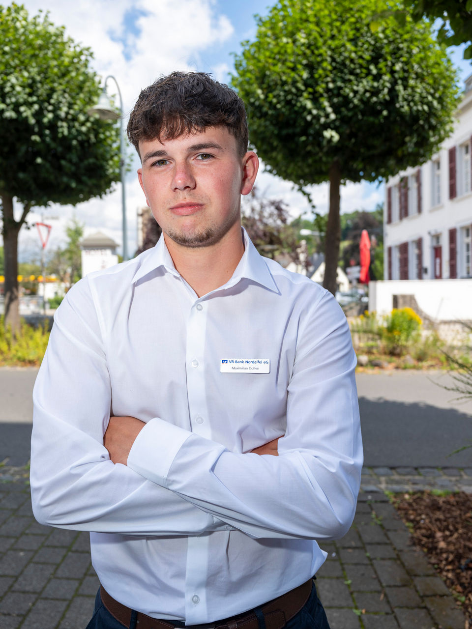 Azubi Max Dolfen zu sehen