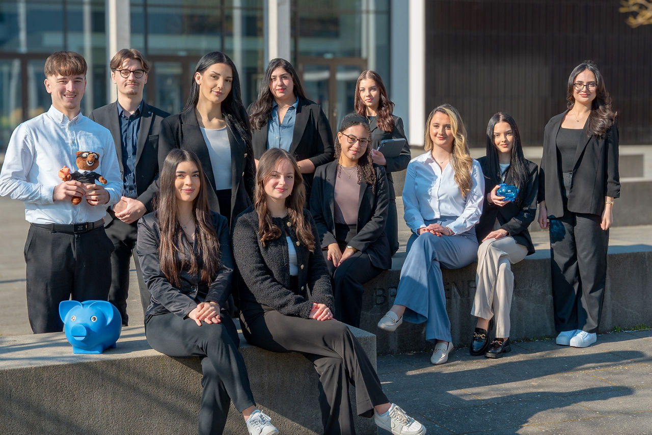 Gruppenbild Auszubildende der Volksbank Hochrhein