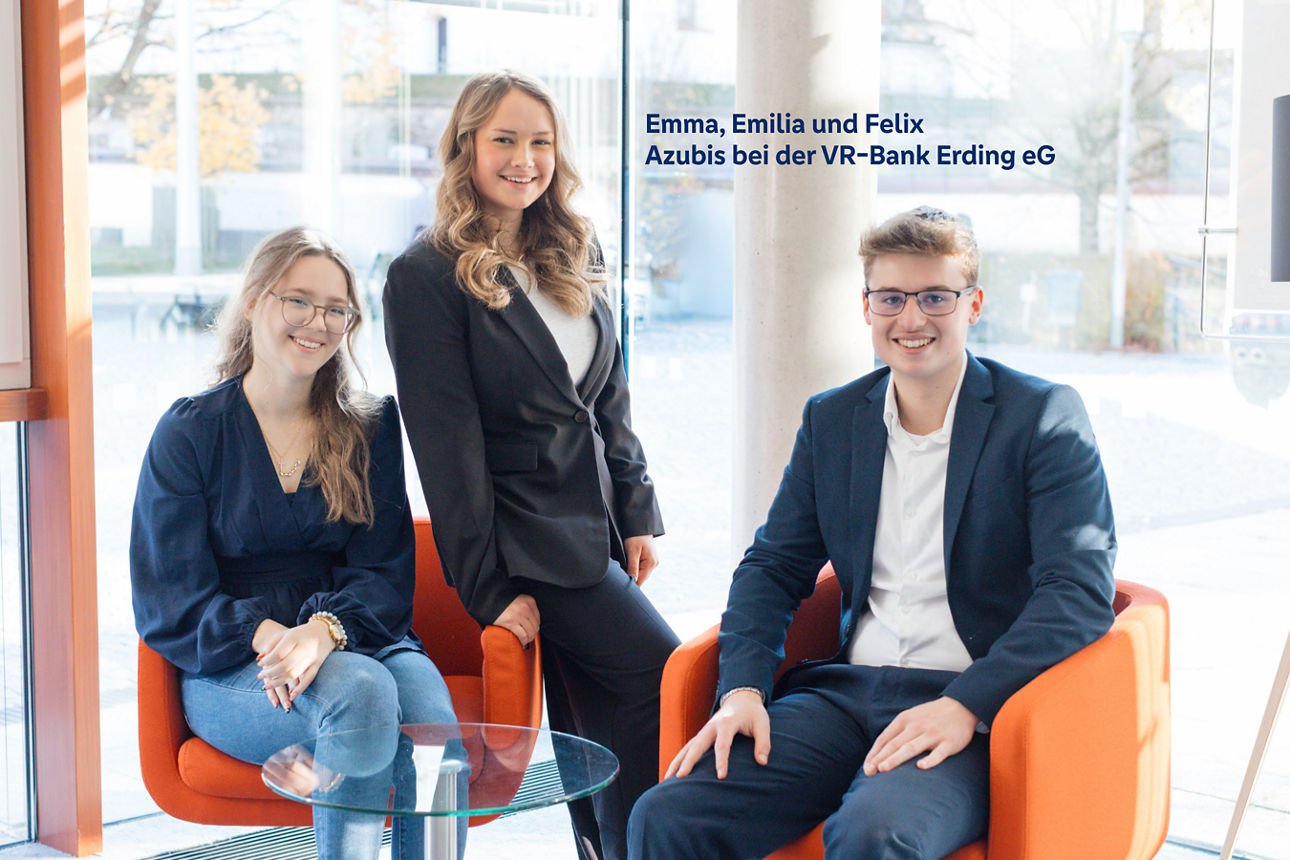 Auszubildende und Jungkaufleute der VR-Bank erding eG