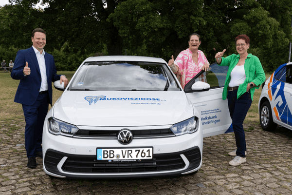 VRmobil-Übergabe an den Mukoviszidose e.V. Baden-Württemberg