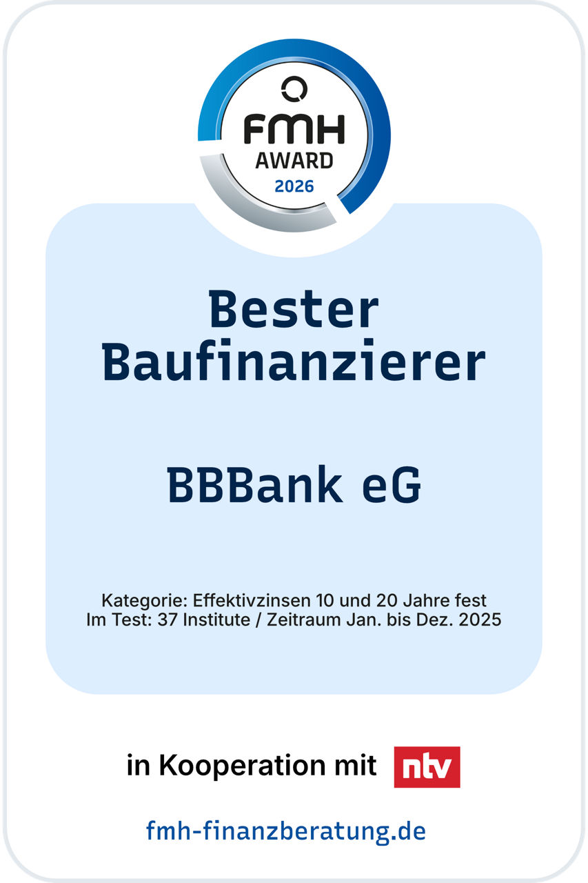 Testsiegel fmh bester Baufinanzierer