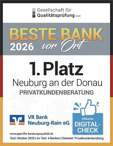Beste Bank vor Ort 2026 Siegel