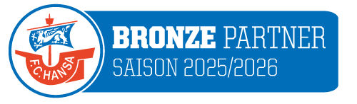 Grafik - Bronze Partner Saison 2025/2026 des F.C. Hansa Rostock
