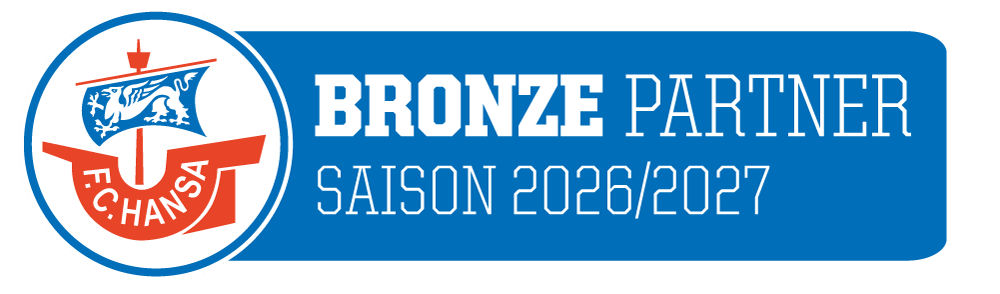 Grafik - Bronze Partner Saison 2026/2027 des F.C. Hansa Rostock