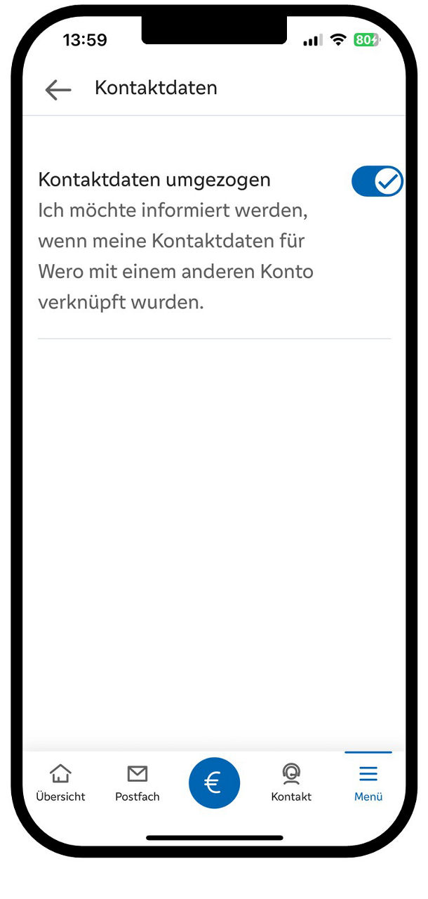 Benachrichtigungsservice Wero - Kontaktdaten