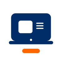 Symbolhafte Abbildung eines Laptops