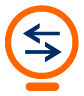 BVR Piktogramm 4 Pfeil links und rechts in einem Kreis