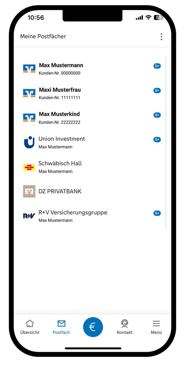 Postfach in der VR Banking App