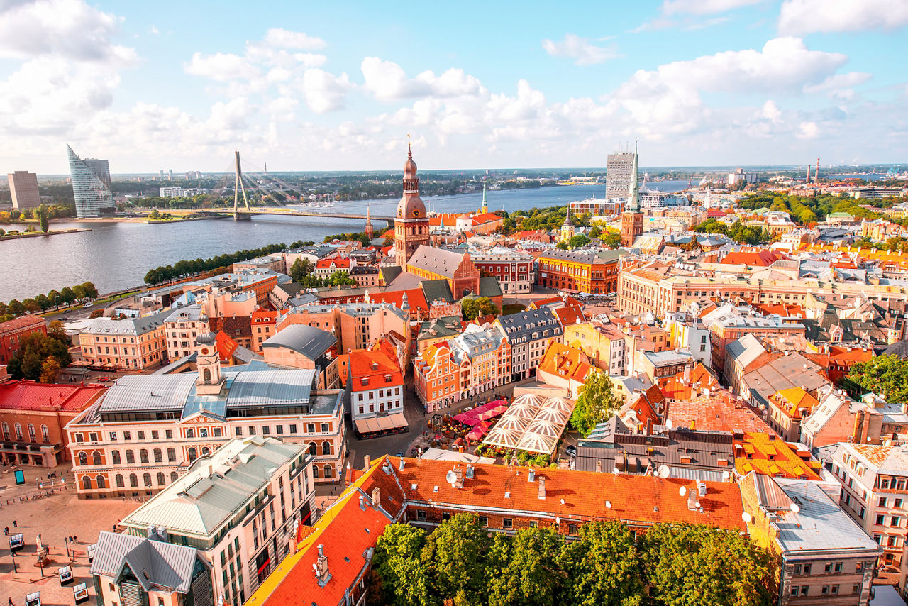 Riga aus der Vogelperspektive