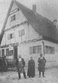 Ein altes Schwarz-Weiß-Foto