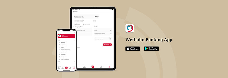 Darstellung der Banking Anwendungen auf mobilen Endgeräten