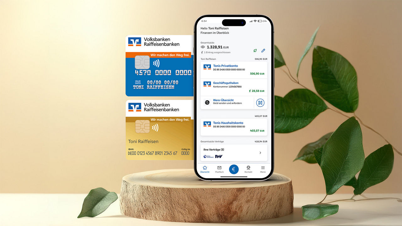 Smartphone mit Banking App