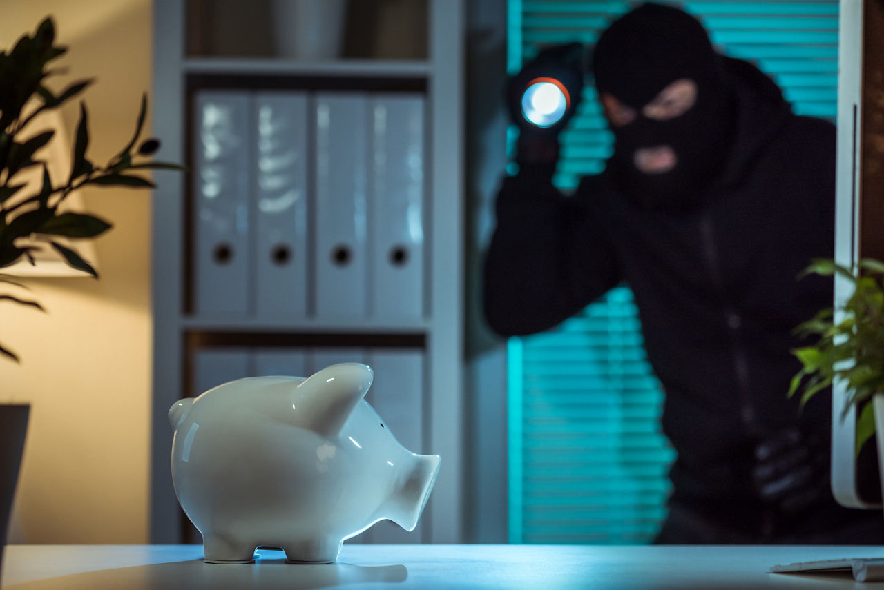 Bankräuber Symbolbild