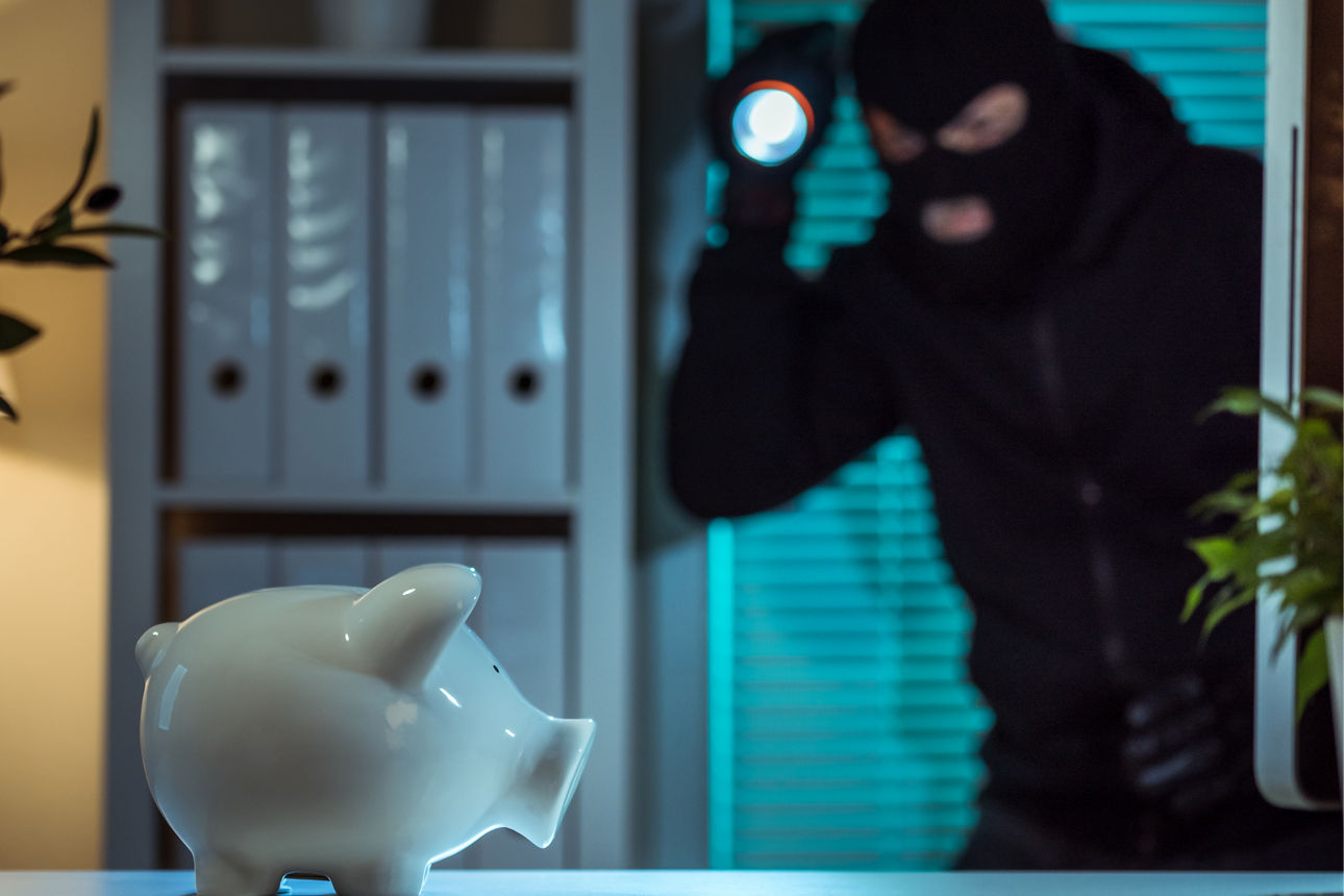 Bankräuber Symbolbild