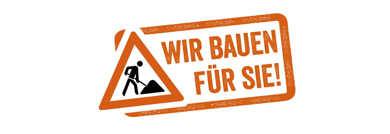 Baustellenschild