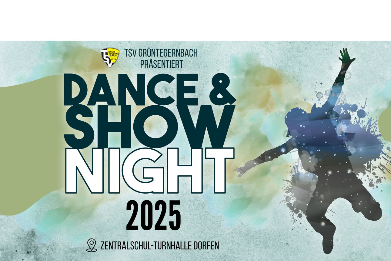 Werbebanner der Veranstaltung Dance & Show Night 2025