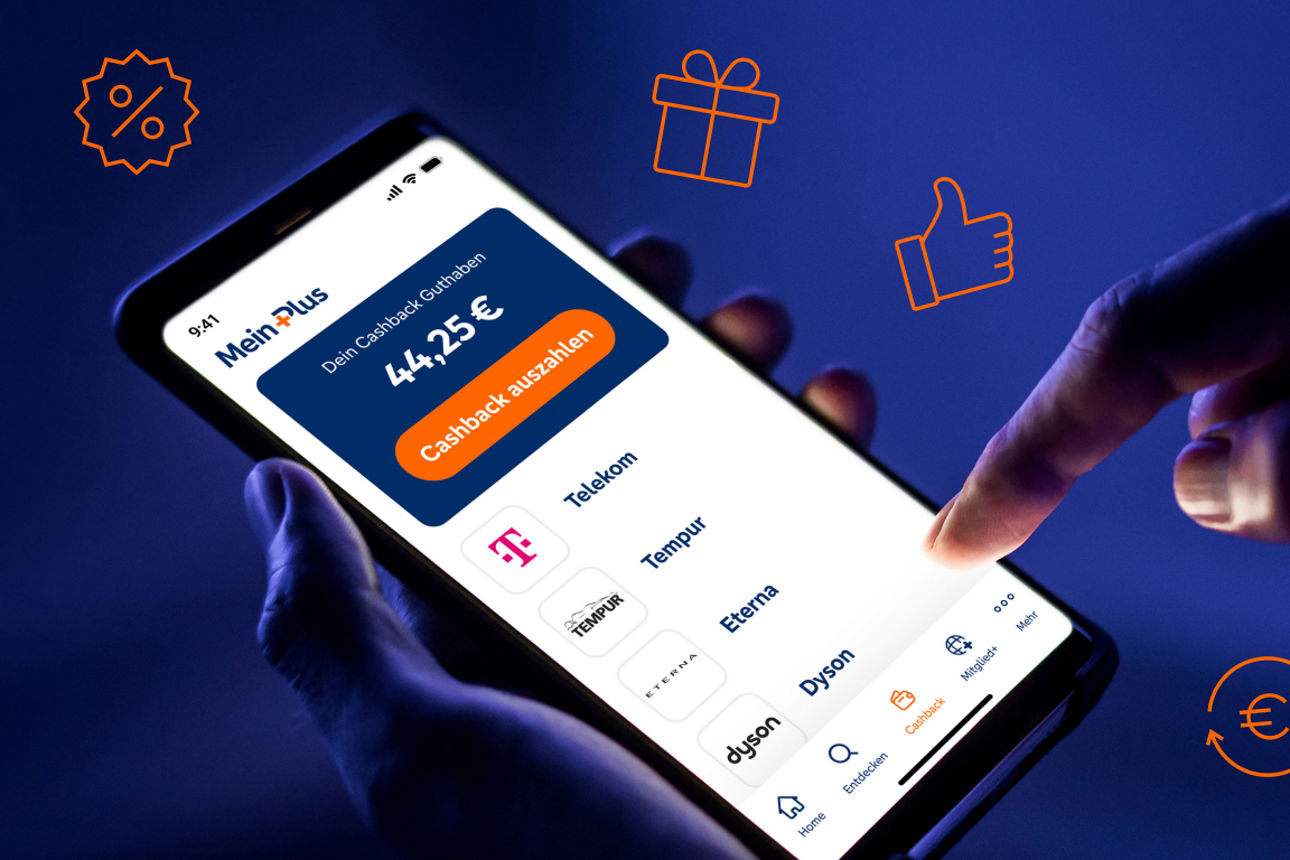 Eine Hand tippt auf einem Handy