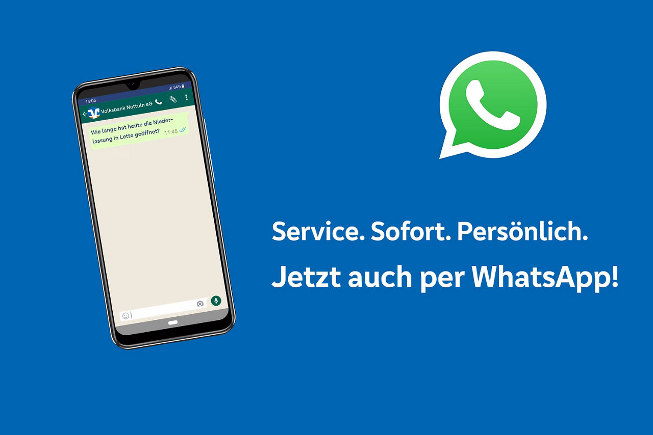 Unterstützung für mobiles Banking jetzt auf WhatsApp verfügbar.